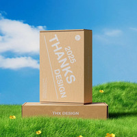 Boîte d'expédition en carton kraft ondulé marron personnalisée et écologique avec doublure en éponge gaufrée pour t-shirts écoresponsables