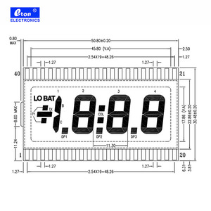 Módulo de Pantalla LCD de Carácter, Reflectante, de 7 Segmentos, TN - Néctico Retorcido, 50.80mm X 30.48mm X 2.80mm - Product Image 4
