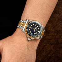 Montres automatiques de luxe personnalisées OEM/ODM avec logo, montres de plongée mécaniques, mouvement Miyota 8215, montre lumineuse pour hommes