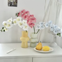 Offre Spéciale – Fleurs Artificielles Phalaenopsis à 9 Têtes, Durables, Effet Réel, pour Décoration de Table Maison et Bureau – Fausses Fleurs d'Orchidée