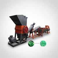 Ligne de lavage de déchets plastiques haute efficacité avec broyage et déshydratation pour le recyclage des films et des bouteilles