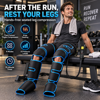 Masseur de jambes à compression d'air OEM ODM avec enveloppes ajustables et minuterie de 15 minutes pour les athlètes, la salle de sport et la récupération après l'entraînement