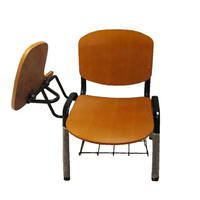 Chaise de formation en gros pour salle de classe, chaise d'étude pour collège et école, chaise pliante pour étudiant avec tablette d'écriture intégrée