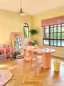 Yicheng Beauty Ins Crème Style Table Maison <span class=keywords><strong>Petit</strong></span> Appartement Designer Table Ovale Couleur Bureau Établi - Product Image 3