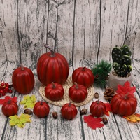 Duurzame kunstmatige pompoen van plastic in meerdere kleuren, realistisch, voor woonkamer, bruiloft, Halloween, Thanksgiving decoratie