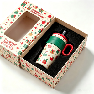 Set de Regalo para Guardería Escolar, Vaso Térmico Infantil de 14oz, Taza de Acero Inoxidable con Pajita y Asa - Product Image 1