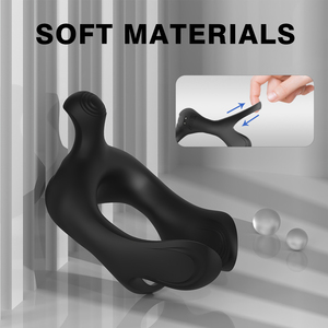 S-Hand Vibrierender Cockring Silikon Wasserdichter Penis ring Verzögerung Ejakulation für Männer für Paare - Product Image 2