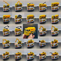 Jouets LASIVE (Boîte de couleur) 1:64 Modèle de camion mélangeur minier en alliage moulé sous pression avec fonction de glisse, série de la ville de l'ingénierie