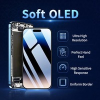 Écran OLED capacitif ultra-doux à approvisionnement direct usine pour iPhone 16, taux de rafraîchissement élevé, luminosité 2000 nits, pièce de rechange