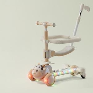 <span class=keywords><strong>Trottinette</strong></span> à 3 roues pour enfants avec siège, <span class=keywords><strong>trottinette</strong></span> pliable pour tout-petits avec roues lumineuses et musique, <span class=keywords><strong>trottinette</strong></span> à pousser pour <span class=keywords><strong>bébé</strong></span> de 10 <span class=keywords><strong>mois</strong></span> et plus - Product Image 3