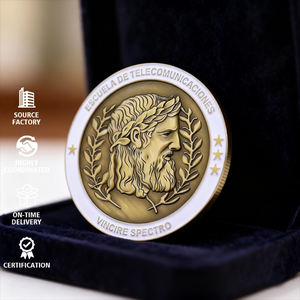 고품질 맞춤형 양면 다이캐스팅 코인 공장 무료 디자인 금속 공예 기념 코인 로고 초상화 컬렉션 - Product Image 1