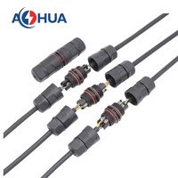 M20 L Tipo 4 Pin Exterior IP68 Tipo de tornillo Conector de cable de alimentación impermeable para iluminación LED