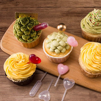 Pipette jetable en PE, seringue de 4 ml, utilisation pour cupcakes, transparente, laboratoire