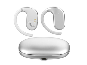 Auriculares Inalámbricos de Diseño Abierto con Estuche de Carga de Aleación de Zinc, Batería de Larga Duración, Textura Metálica Premium, Escucha Libre y Cómoda - Product Image 3