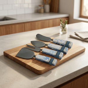 18/8 Stainless Steel <b>Cheese</b> <b>Knife</b> <b>Set</b> With Resin Handle Custom Logo-Eco-Friendly Food Safe <b>Cheese</b> Tools Fork Spreader Spatulas - Product Image 1