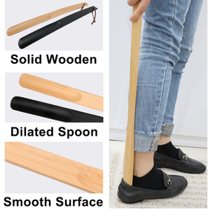 Petit et long manche lisse chaussure cuillère chausse-pied bambou manche en bois chausse-pied pour hommes et femmes - Product Image 2