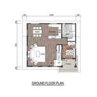 Casa Prefabricada Moderna Personalizada con Estructura de Acero Ligero SIP, Construcción Rápida, Aislada y Energéticamente Eficiente, Kits de Viviendas Vacacionales
