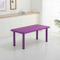Ensemble de table et chaises en plastique pour enfants, idéal pour l'école, la maternelle, la garderie, les fêtes et les repas – Vente en gros, design moderne et coloré, motif dessin animé