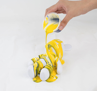 Nouvelles Ventes Flash Ours Fluide Graffiti Peinture Poupée DIY Ours Fluide Multi-Tailles Tirelires Blanches Figurines Ours Fluide Jouet d'Art