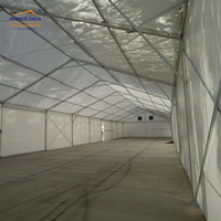 Tentes d'abri temporaires résistantes aux intempéries en PVC, tente d'entrepôt pour stockage extérieur, logistique industrielle, atelier, tente de réception