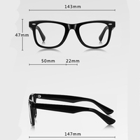 TYSD-LS028 Gafas Ópticas Cuadradas TR+CP Populares en Stock para Mujer, Monturas para Todo Tipo de Rostro con Inserto