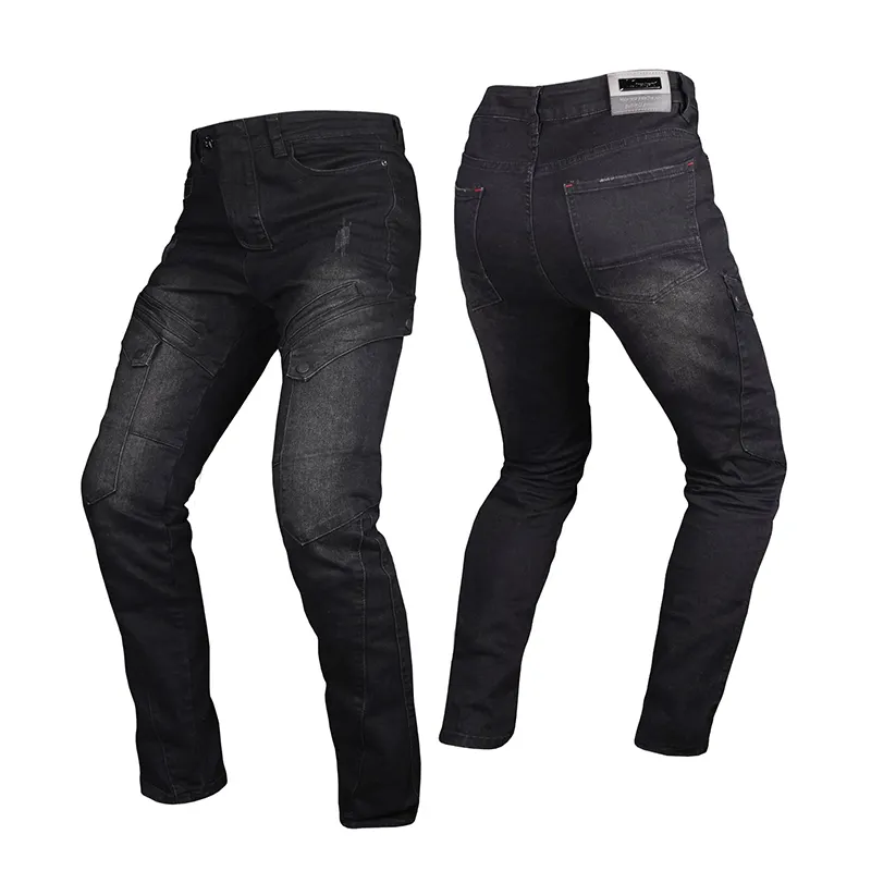 Factory outlets Motorcycle riding jeans male knight equipment knee pad motorcycle anti-fall pants off-road racing elastic pants