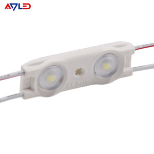 สีขาว 160 °   โมดูลไฟ LED มุมมองกว้าง 3000K/4000K/7000K/9000K แสงสว่างสูง 2835 12V โมดูล LED 2 ดวง IP67 0.96W สำหรับป้ายไฟ Backlit Lightbox - Product Image 1