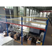 Plateforme de Mezzanine Personnalisée pour Bureau avec Élévateur, 2-3 Niveaux, Escalier, Capacité 500-3000kg/m², Rayonnages Palettiers Sélectifs