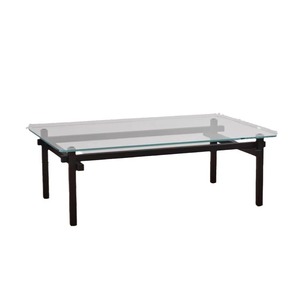 Mesa de centro para sala de estar, mesa de centro de madera maciza para apartamento pequeño, mesa de cristal sencilla, mesa rectangular para el café de la tarde - Product Image 3