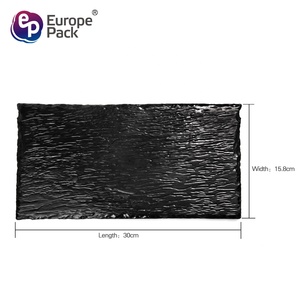 Nouveaux produits EPK, <span class=keywords><strong>assiette</strong></span> en <span class=keywords><strong>ardoise</strong></span> noire carrée de 11 pouces - Product Image 2