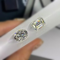 Yüksek kaliteli Lab yetiştirilen Oval Moissanite elmas DEF beyaz renk mükemmel kesim VVS 1 karat takı yapımı için