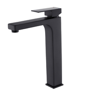 Mitigeur de lavabo de salle de bain en laiton à trou unique de haute qualité robinet d'eau dosé en céramique à poignée unique moderne pour évier de navire
