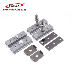 Temax phổ biến 2 + 1 đồ nội thất tủ quần áo đôi đóng êm liên kết Telescopic cửa trượt con lăn M974 - Product Image 5