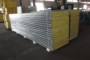 Shandong acier coloré revêtement en polyuréthane matériau en polyuréthane <span class=keywords><strong>laine</strong></span> <span class=keywords><strong>de</strong></span> roche panneau composite - Product Image 2