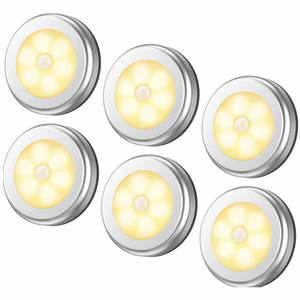 Bastone notturno senza fili alimentato a batteria-ovunque armadio piccolo sensore di movimento sopra armadio lampada a luce di loto a Led - Product Image 1
