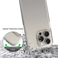 Coque de téléphone transparente en cristal anti-rayures pour iPhone 15 Pro 14 Plus 13 12 Mini 11 Pro XS Max XR 6 7 8 coque arrière rigide