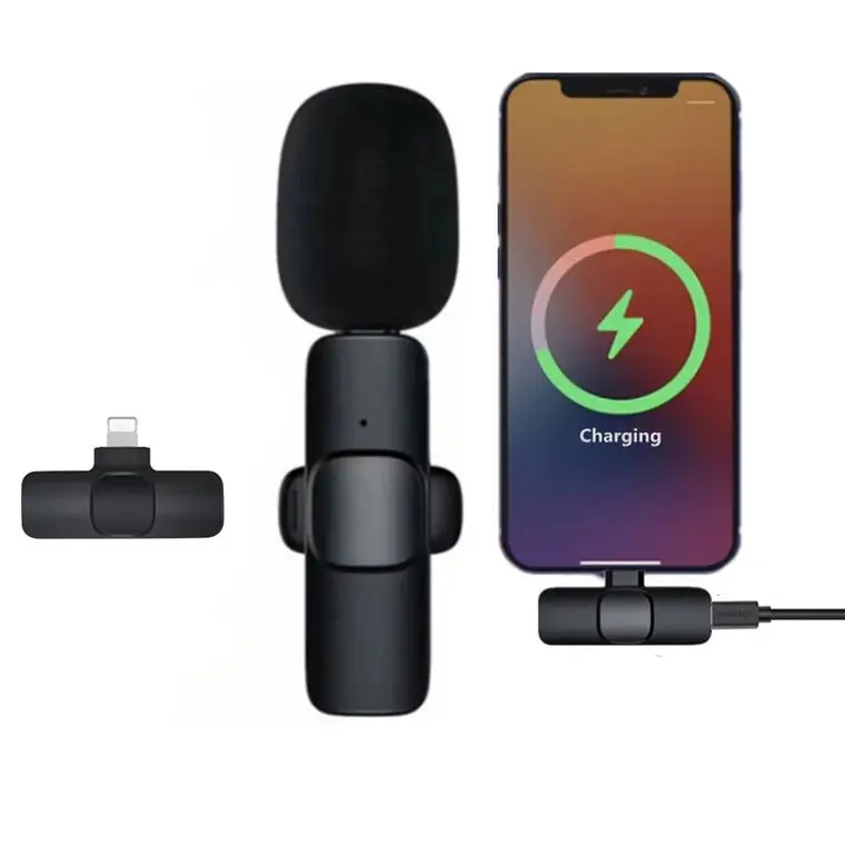 2.4GHZ Rechargeable Mobile Phone Mini Mikrafon Small K9 Collar Lavalier Lapel Mic Condenser Wireless Microphone For Iphone