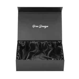 Boîte <span class=keywords><strong>cadeau</strong></span> rigide en carton noir <span class=keywords><strong>grand</strong></span> <span class=keywords><strong>format</strong></span> avec logo personnalisé, fermeture magnétique, pour perruques et vêtements, collection 2026 PLD - Product Image 5