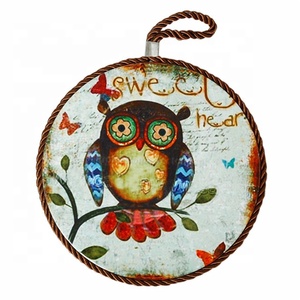 Trivetto <span class=keywords><strong>in</strong></span> <span class=keywords><strong>ceramica</strong></span> carina eco-friendly personalizzato con tappetino di corda e pastiglie per la cucina di casa - Product Image 4