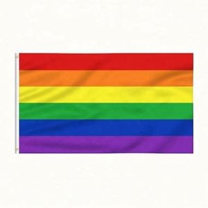 Bandera del Orgullo Gay Arcoíris 3x5 al por Mayor, 100% Poliéster para Agencias de Seguros, Automotrices, Educativas y de Viajes - Product Image 2