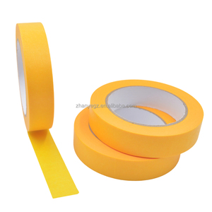 Cinta <span class=keywords><strong>de</strong></span> Enmascarar <span class=keywords><strong>de</strong></span> Papel Crepé Naranja a Rayas <span class=keywords><strong>de</strong></span> Alta Resistencia a la Temperatura, Baja Adhesión, Económica, para Pintores <span class=keywords><strong>de</strong></span> Automóviles - Product Image 2