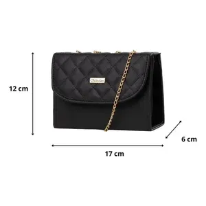 Elegante borsa a tracolla Fana da donna borsa nera