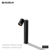 Lampe de cour moderne Passun IP65, étanche, lampadaire extérieur, rotatif, lumière LED pour pelouse