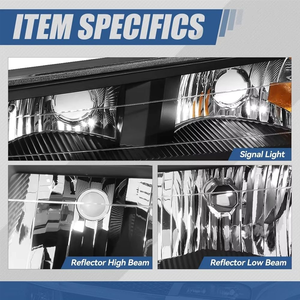 OE AURON 2004-2012 Chevrolet Colorado Auto Headlight Kit-White 6000K 6000 Lumens 12V 55W <b>Plug</b> Play New 1-Year Lamp <b>Light</b> - Product Image 3