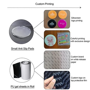 Ưu đãi giá tái sử dụng có thể giặt Silicone dính Mat 1mm Polyurethane dính hai mặt cao <span class=keywords><strong>tack</strong></span> Gel tấm - Product Image 5