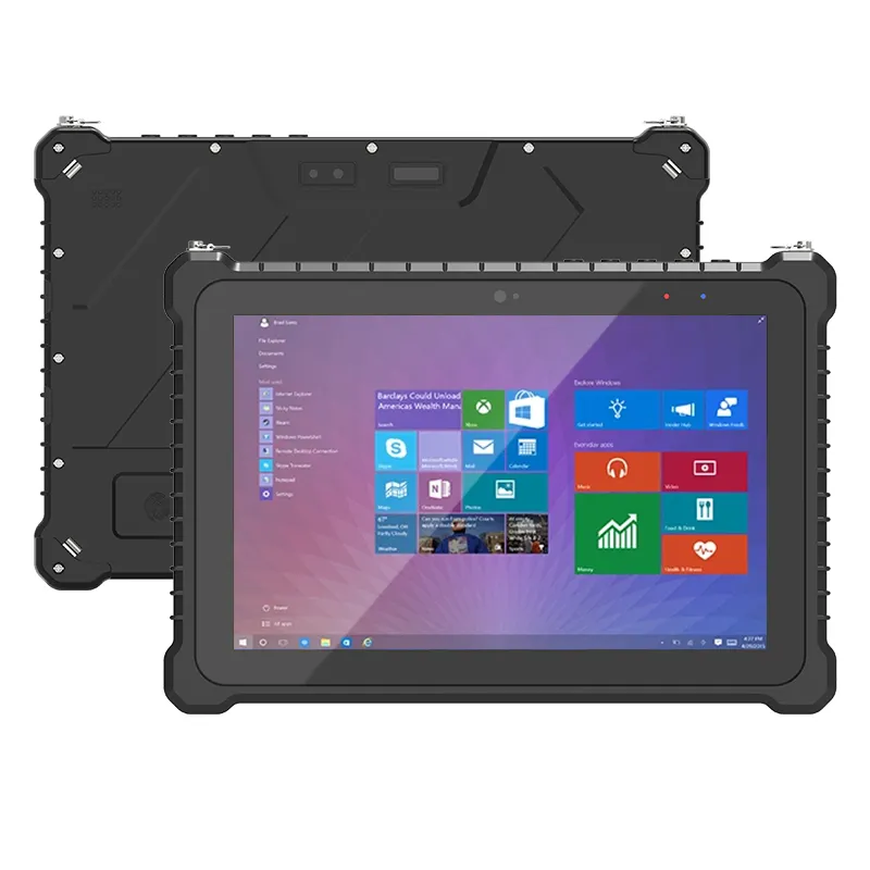 industrial rugged tablet pc 10000 12000 mha nfc fingerprint rugged tablet windows i7 ip67 waterproof 4g 10 inch rugged tablet