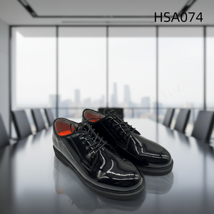 รองเท้าหนังผู้ชายแบบผูกเชือกสีดำ/ขาว รุ่นยอดนิยมในตลาดไนจีเรีย ZYF เหมาะสำหรับการประชุมลูกค้า  หนังมัน/หนังด้าน รุ่น HSA074 - Product Image 2