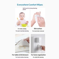 Mini paquet de lingettes humides de voyage portables, 8 lingettes, lingettes nettoyantes pour les mains et la bouche pour enfants, adultes et famille