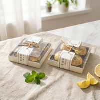 Conteneur en plastique PET transparent de qualité alimentaire, recyclable, pour usage industriel, personnalisable, boîte à gâteaux sucrés, couleur et épaisseur personnalisées