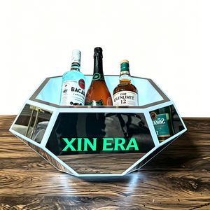 Color Changing Cooler Bucket Layer Square Bar <b>Beer</b> Ice Bucket Champagne Wine Drinks <b>Beer</b> Bucket for KTV Party Bar Home Wedding - Product Image 1